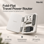 Elvoriu™ FoldPort Travel Power Router