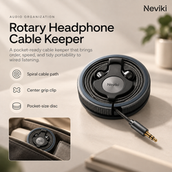 Elvoriu™ SpinNest Headphone Cable Keeper